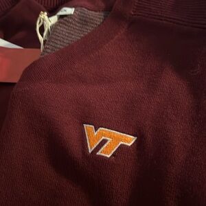 Maroon V-Neck Sweater